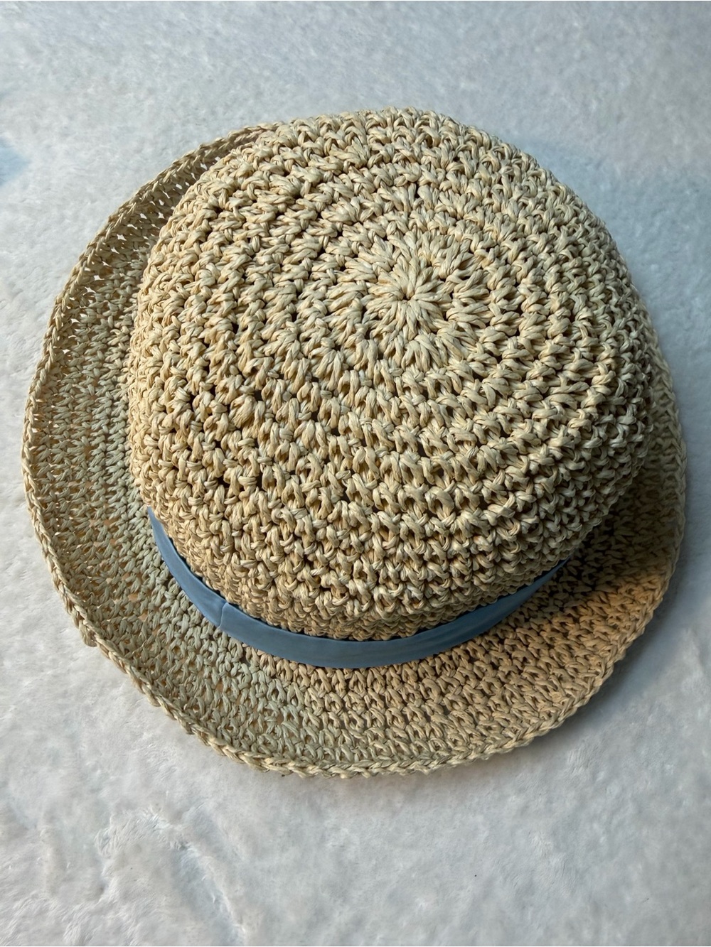 Dolce & Gabana women’s Straw Sun Hat with Blue Band - Picture 2 of 13